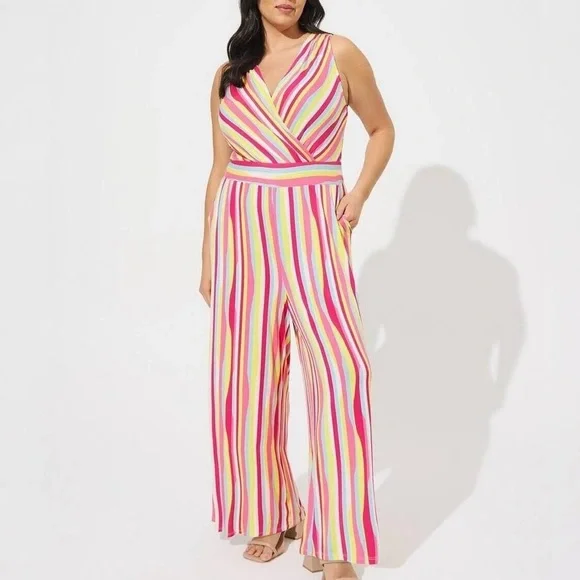 TORRID Super Soft Surplice Jumpsuit - Picture 3 of 5